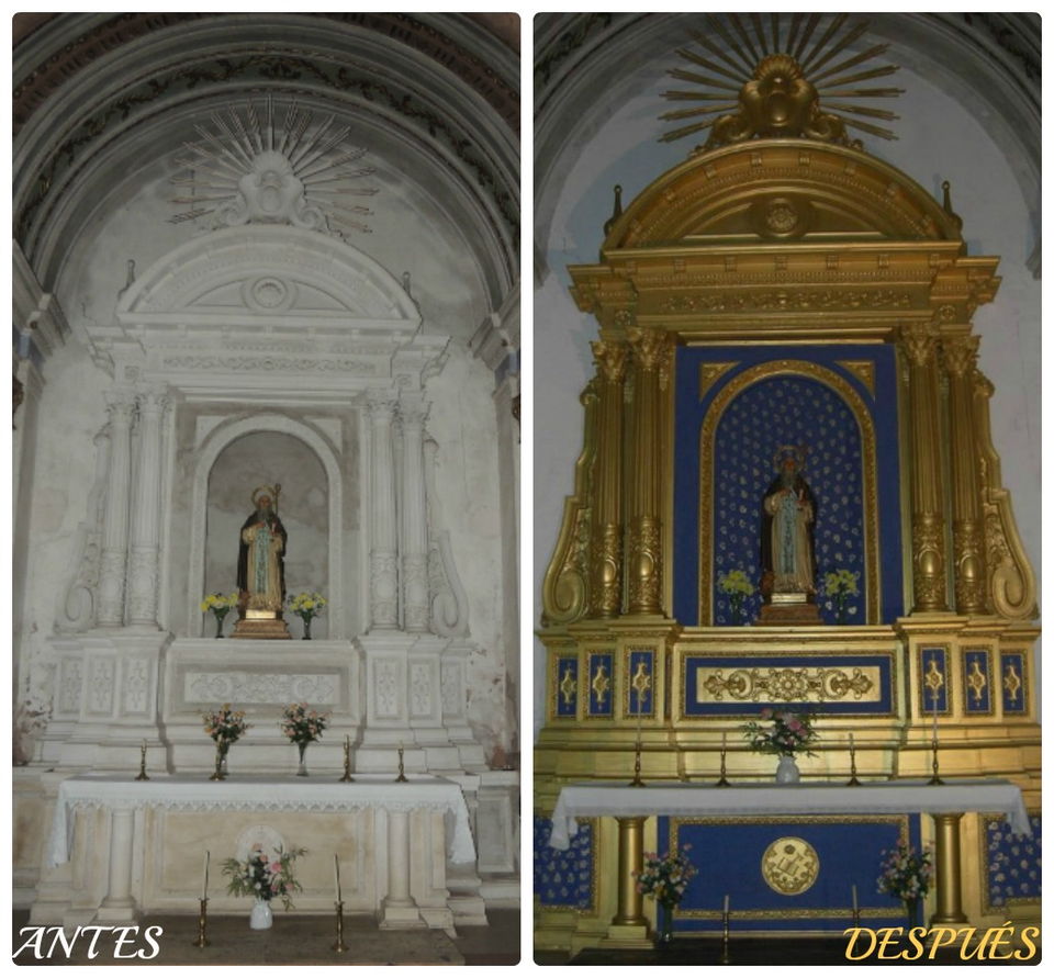 Restauración del altar de San Antonio